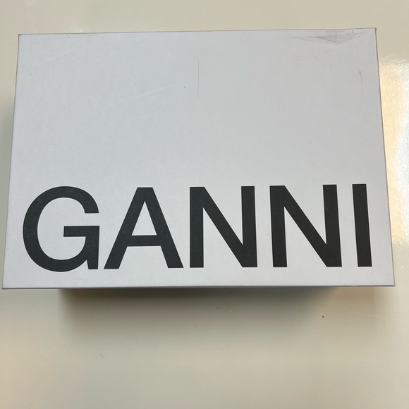 Ganni Chunky Buckle Welt Ballerina Size 41 - Picture 5 of 9